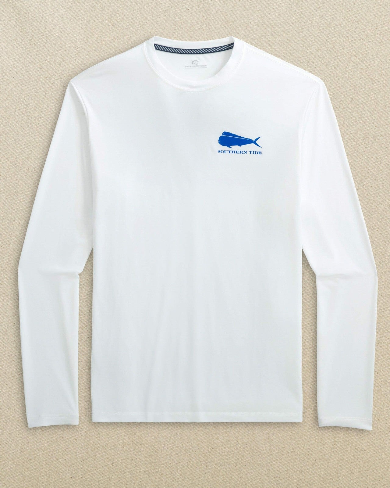 Southern Tide Mahi Mahi Long Sleeve Performance T-Shirt For Men|Sale