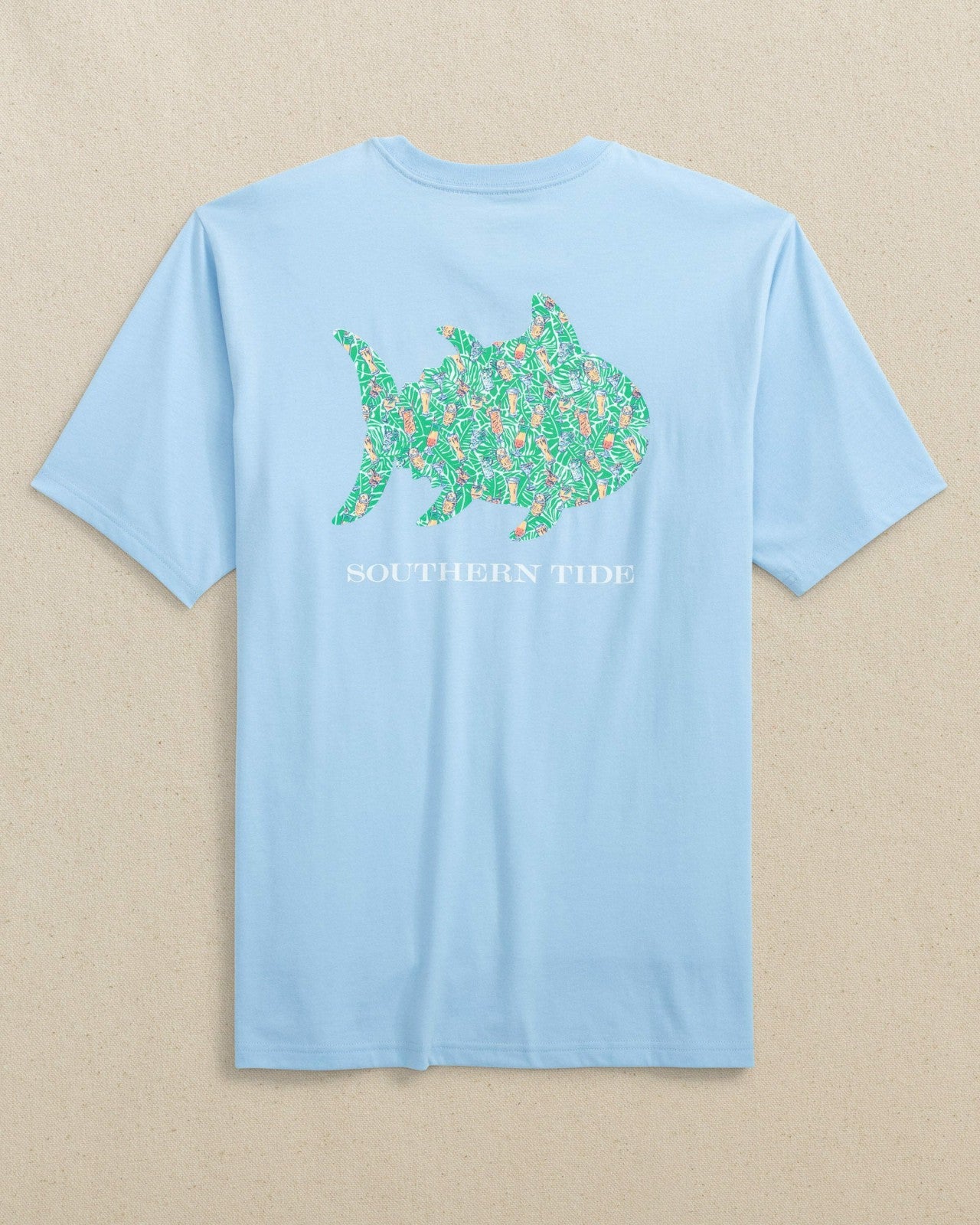 Southern Tide Skipjack Cocktail Fill Short Sleeve T-Shirt For Men|Sale