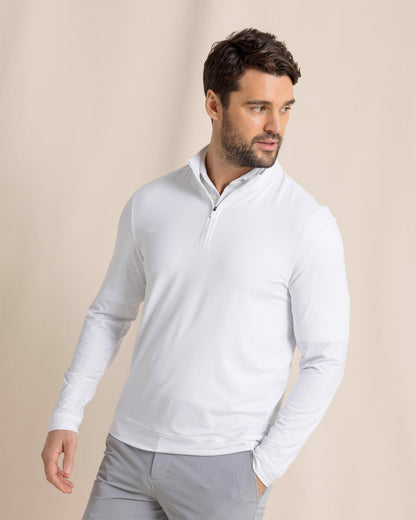 Southern Tide Cruiser ST Geo Printed Quarter Zip For Men|Sale