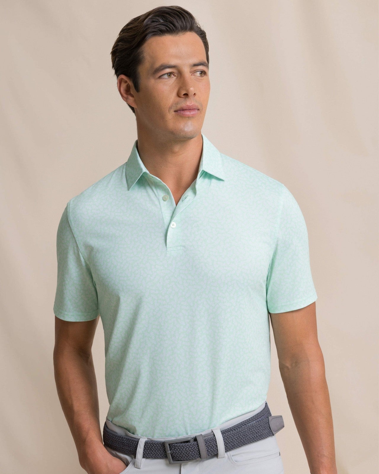 Southern Tide Driver Pineapple Parade Printed Polo For Men|Sale