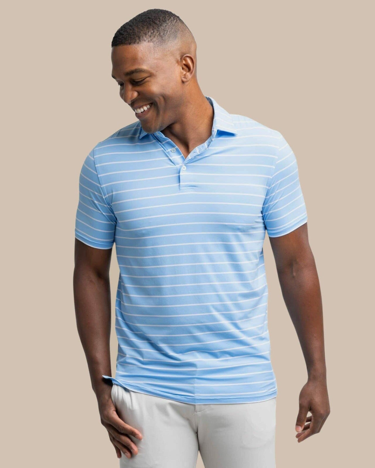 Southern Tide brrr°®-eeze Desmond Stripe Polo For Men|Sale