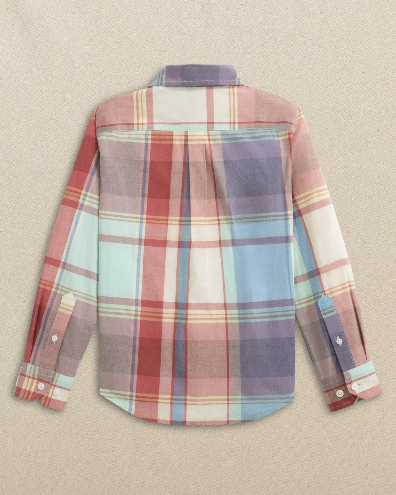 Southern Tide Boys Surfside Madras Sport Shirt For Men|Kids
