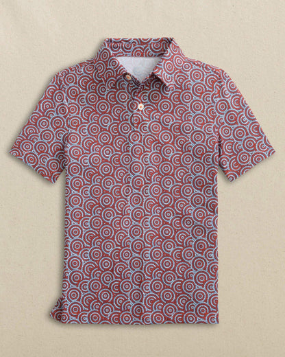 Southern Tide Boys Driver Firecracker Printed Performance Polo For Men|Kids