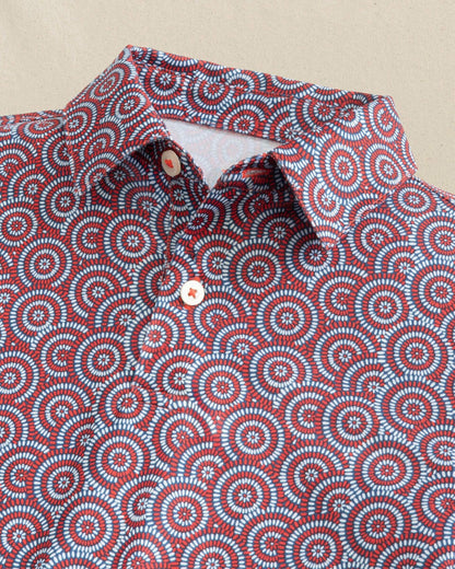 Southern Tide Boys Driver Firecracker Printed Performance Polo For Men|Kids