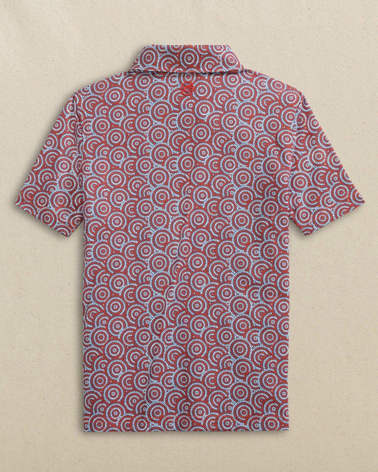 Southern Tide Boys Driver Firecracker Printed Performance Polo For Men|Kids
