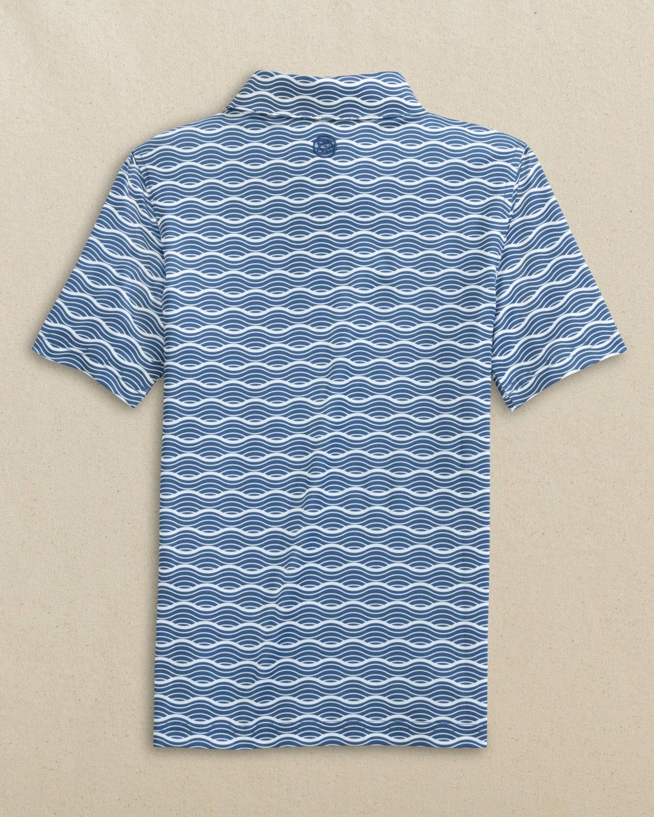 Southern Tide Boys Driver Waves Printed Performance Polo For Men|Kids