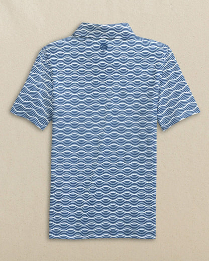 Southern Tide Boys Driver Waves Printed Performance Polo For Men|Kids