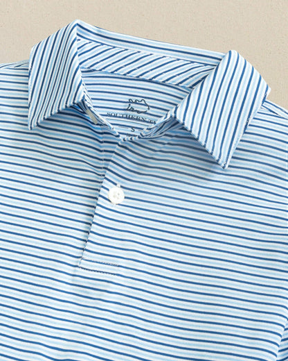 Southern Tide Boys Driver Micro-Stripe Performance Polo For Men|Kids
