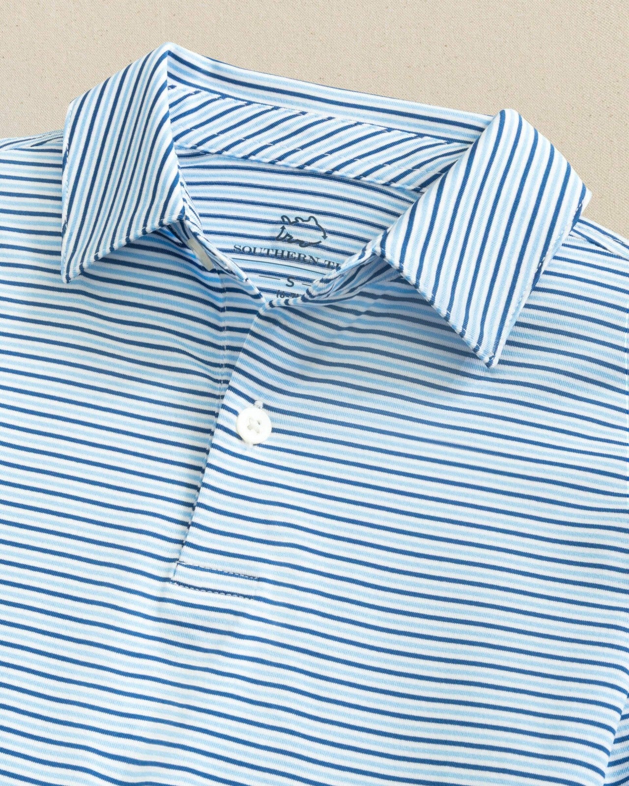 Southern Tide Boys Driver Micro-Stripe Performance Polo For Men|Kids