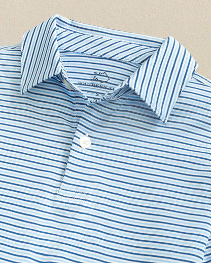 Southern Tide Boys Driver Micro-Stripe Performance Polo For Men|Kids