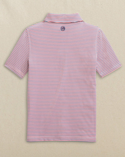 Southern Tide Boys Driver Micro-Stripe Performance Polo For Men|Kids