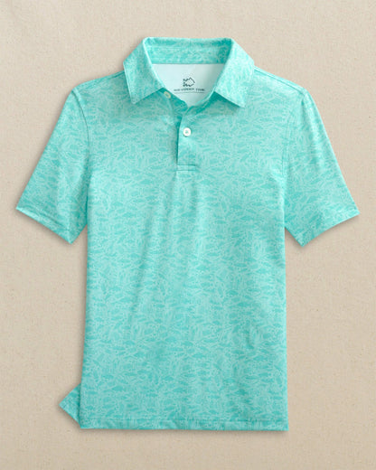 Southern Tide Boys Driver Seawatch Printed Performance Polo For Men|Kids