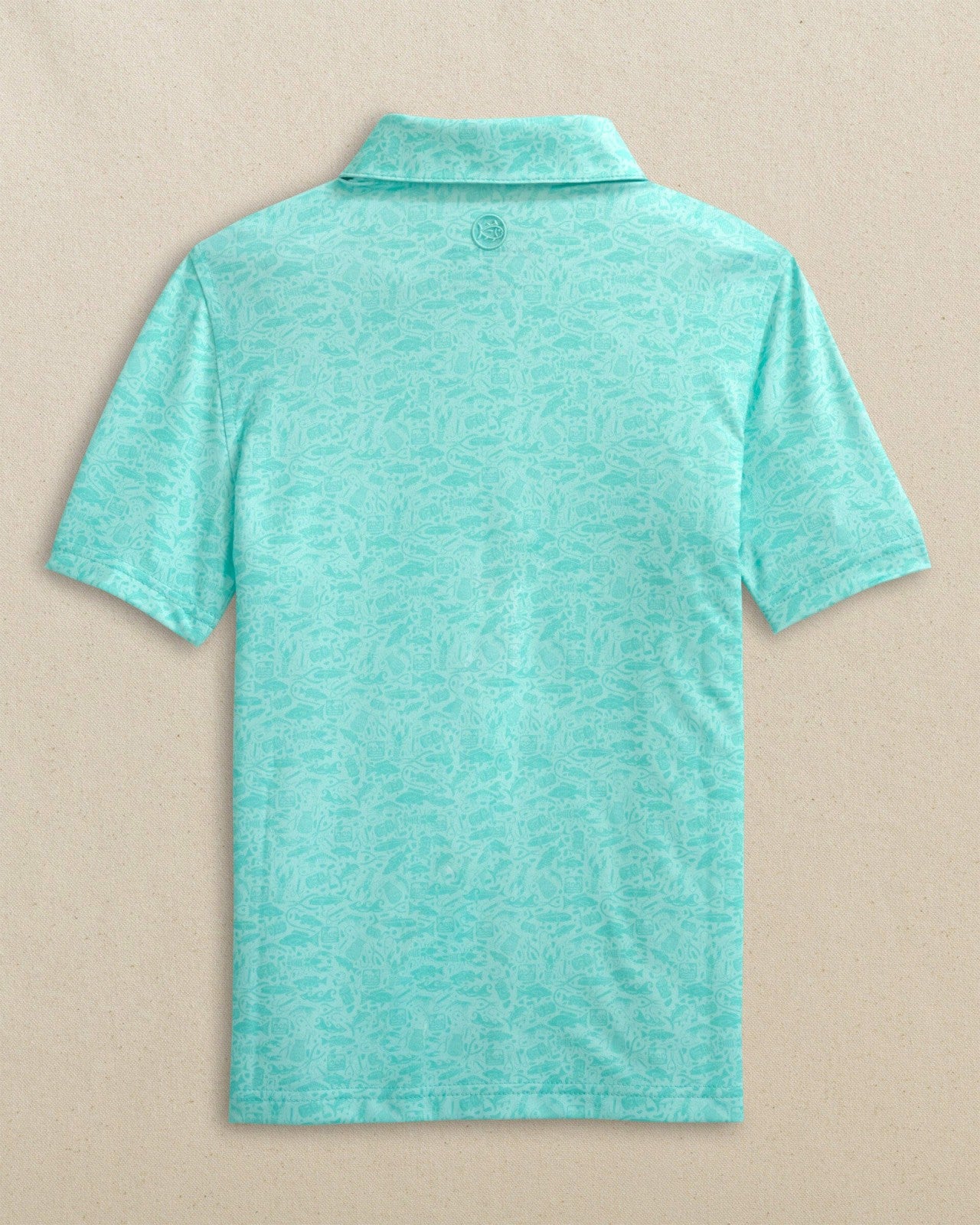 Southern Tide Boys Driver Seawatch Printed Performance Polo For Men|Kids