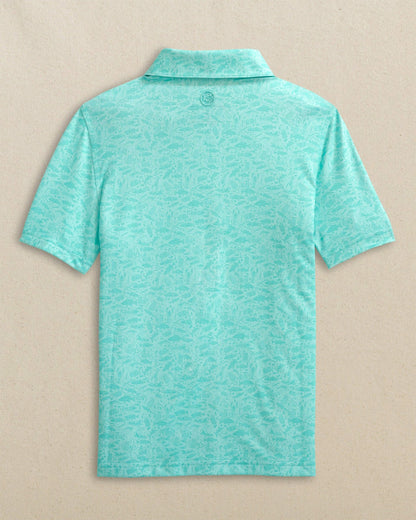 Southern Tide Boys Driver Seawatch Printed Performance Polo For Men|Kids
