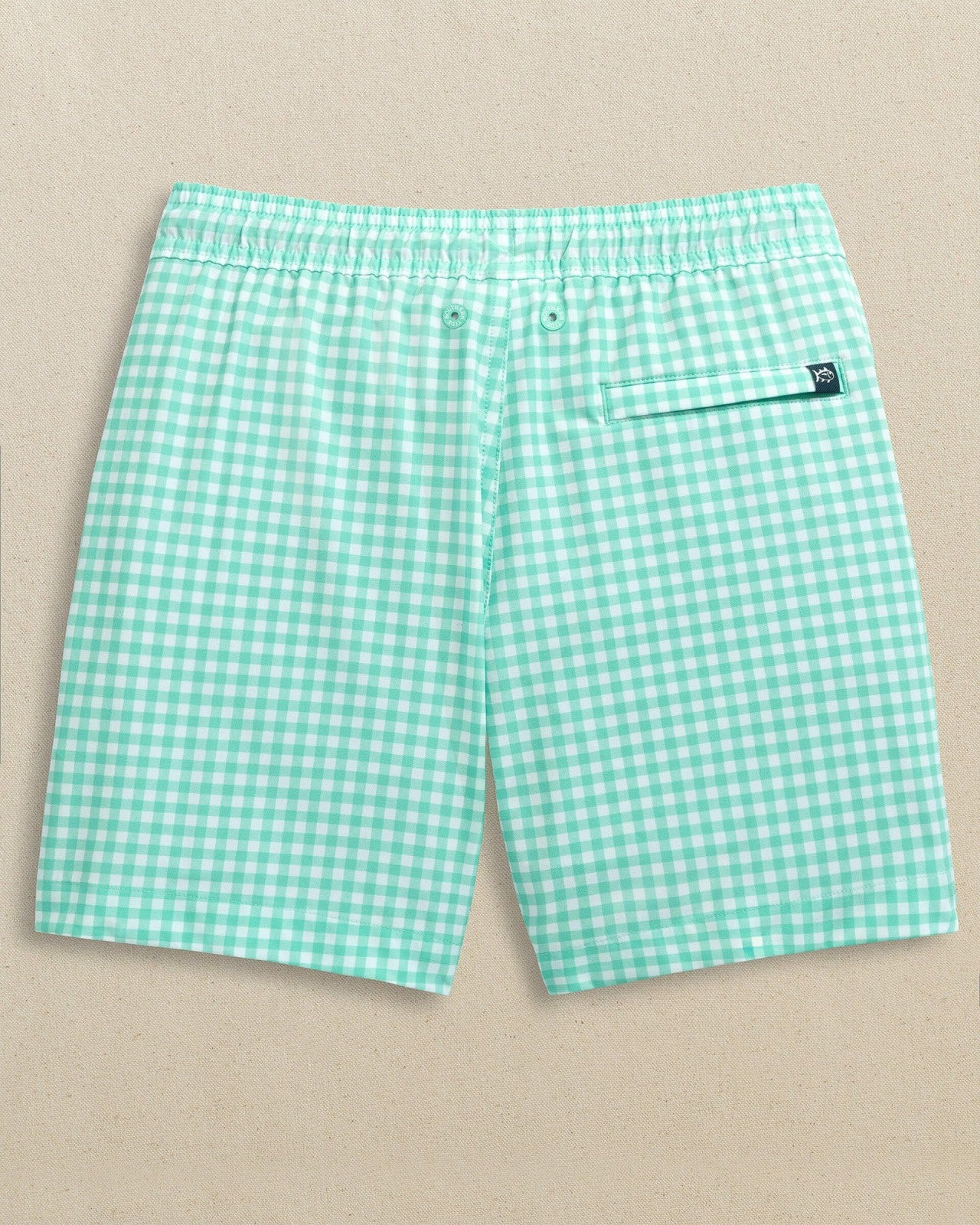 Southern Tide Boys Pelican Bay Gingham Maritime Swim Trunk For Men|Kids