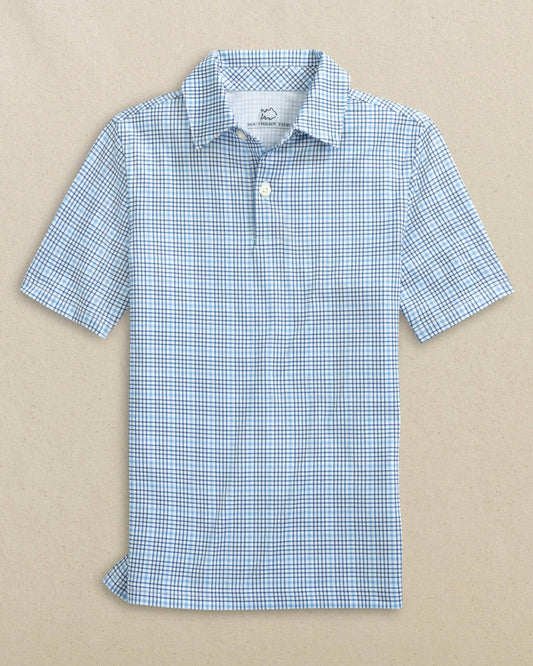 Southern Tide Boys Driver Plaid Performance Polo For Men|Kids