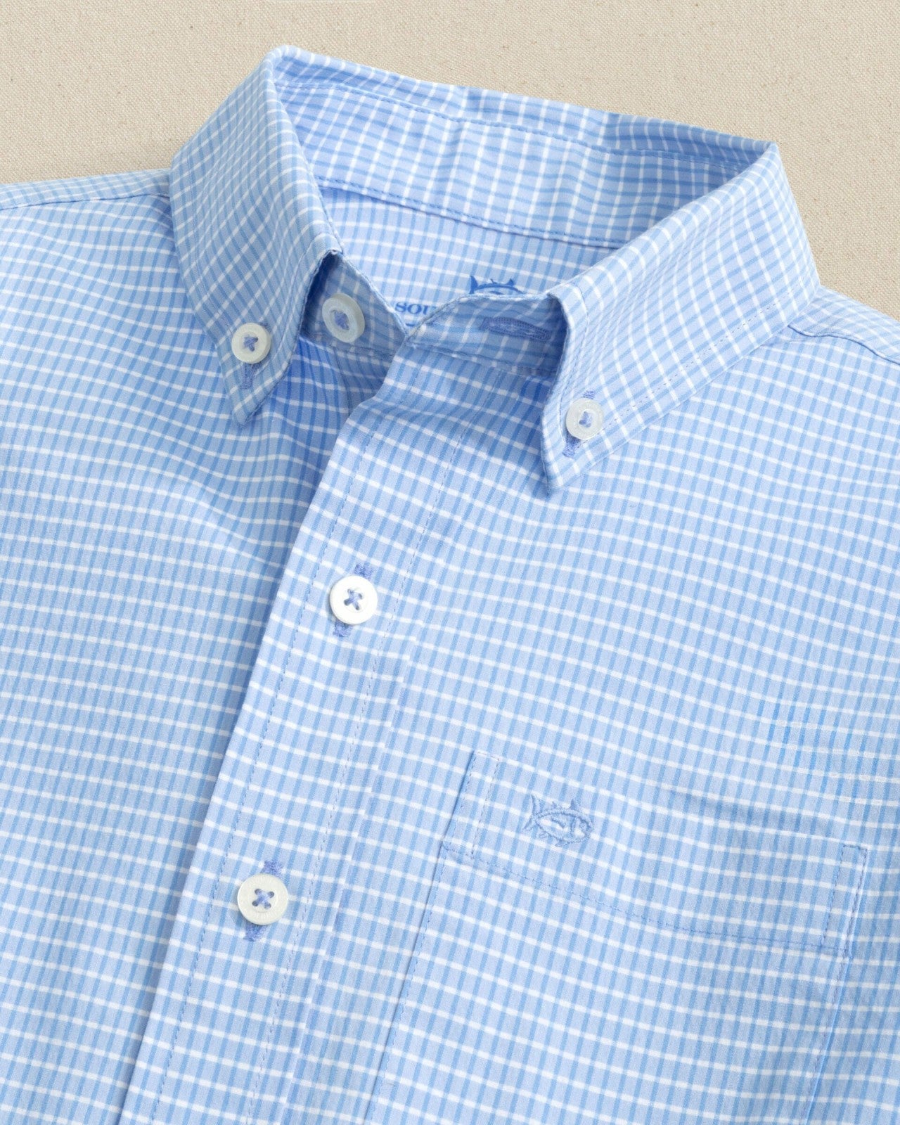 Southern Tide Boys Crofton Plaid Charleston Sport Shirt For Men|Kids