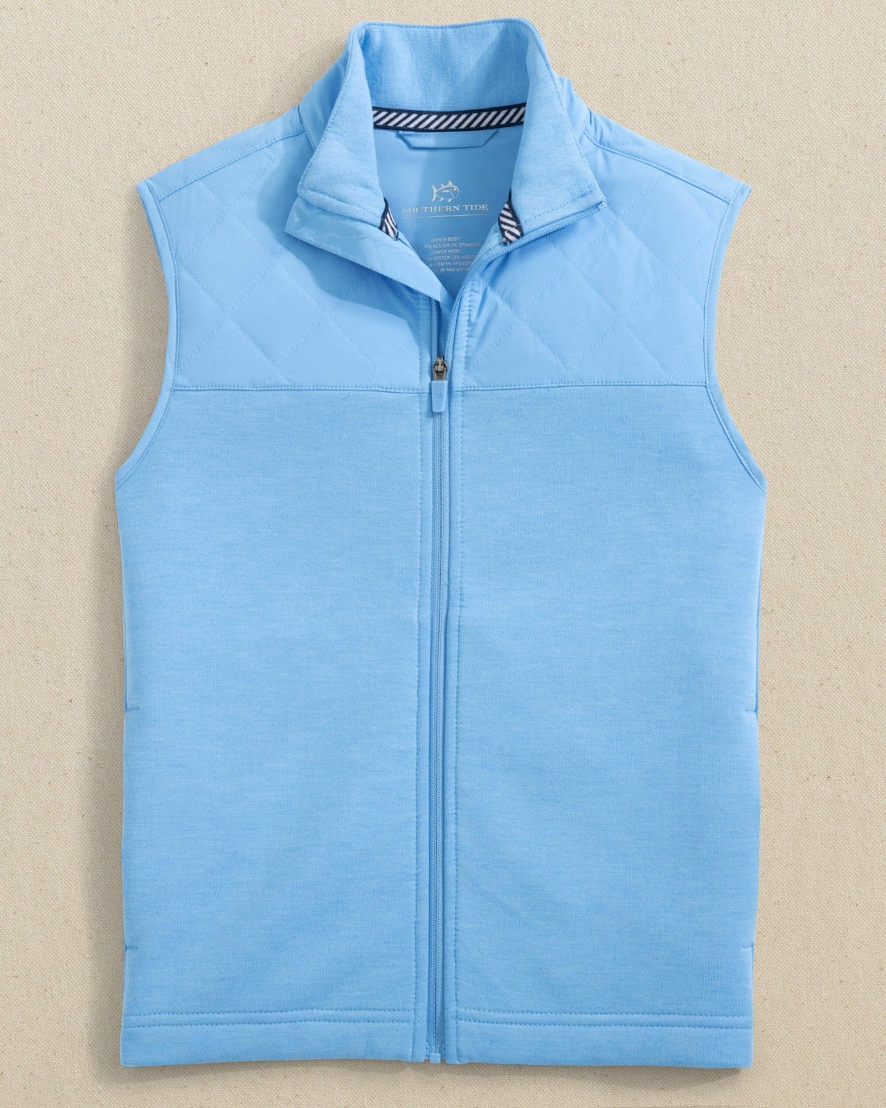 Southern Tide Boys Waterfront Quilted Vest For Men|Kids