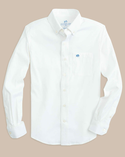 Southern Tide Boy's Intercoastal Solid Button Down Shirt For Men|Kids