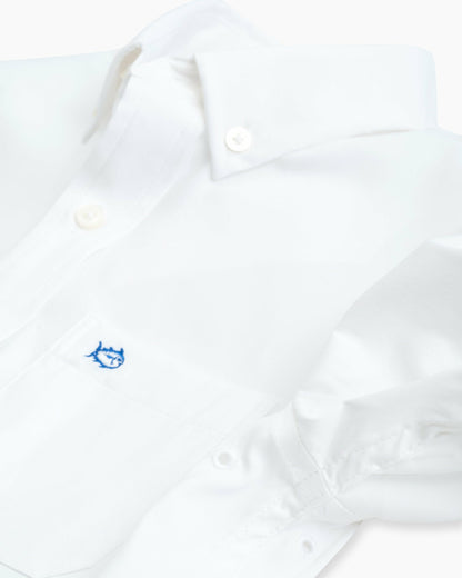 Southern Tide Boy's Intercoastal Solid Button Down Shirt For Men|Kids