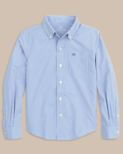 Southern Tide Youth Intercoastal Bengal Stripe Sport Shirt For Men|Kids