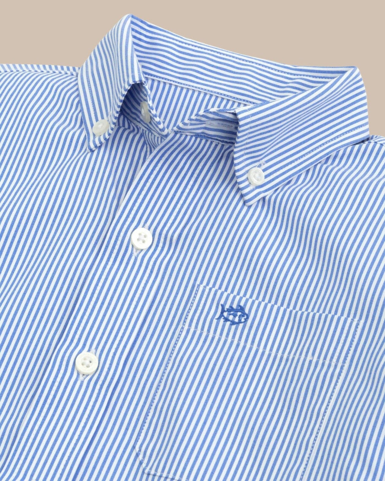 Southern Tide Youth Intercoastal Bengal Stripe Sport Shirt For Men|Kids
