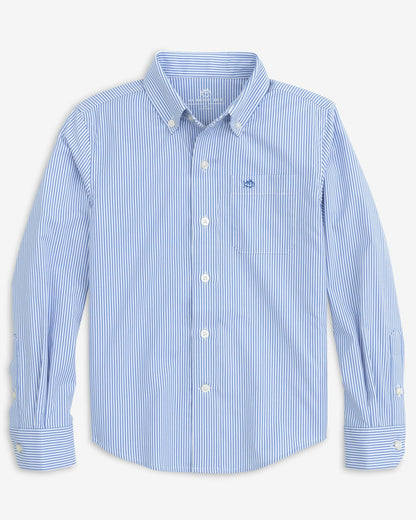 Southern Tide Youth Intercoastal Bengal Stripe Sport Shirt For Men|Kids