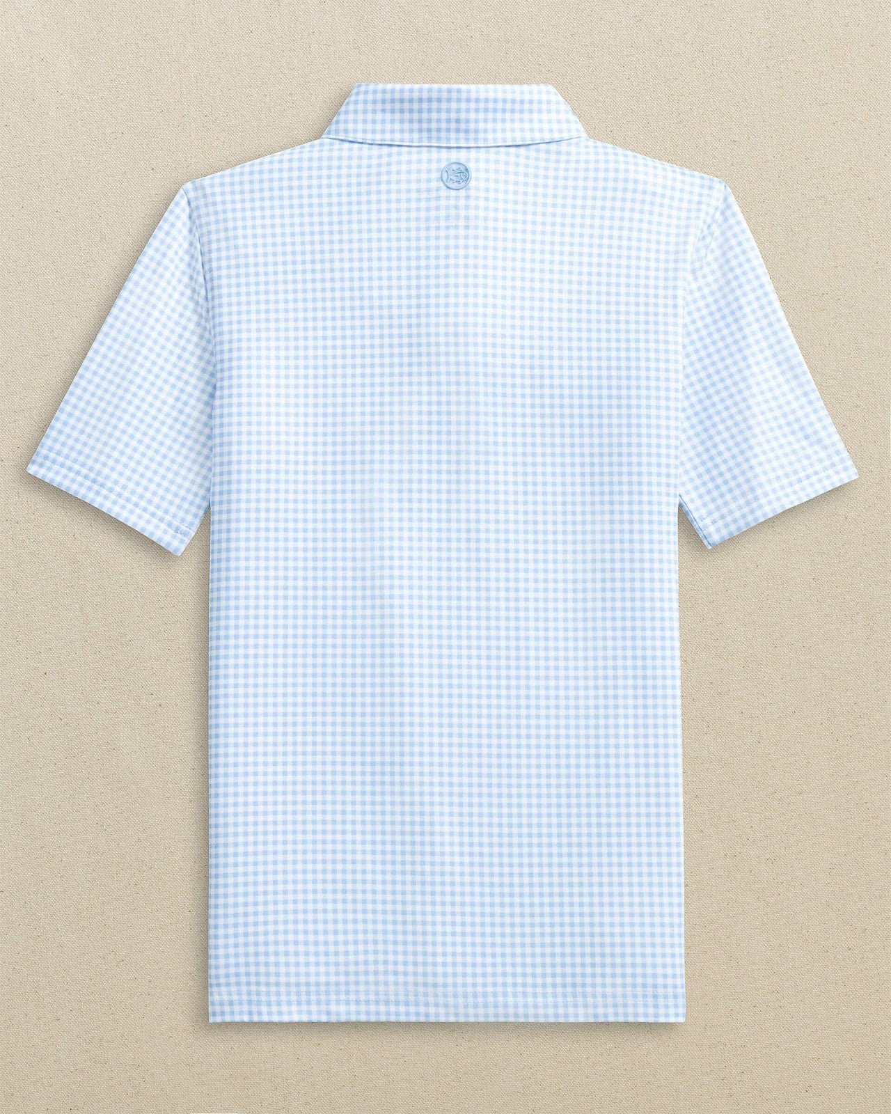 Southern Tide Boys Driver Gingham Printed Performance Polo For Men|Kids