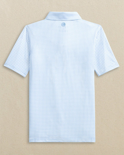 Southern Tide Boys Driver Gingham Printed Performance Polo For Men|Kids