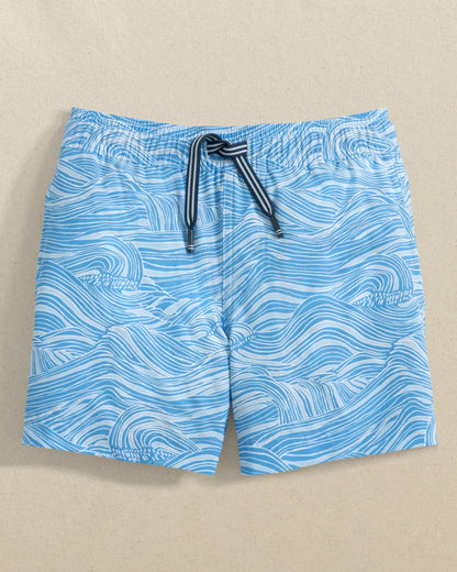 Southern Tide Boys Rolling Waves Swim Trunk For Men|Kids