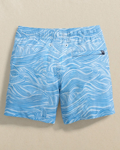 Southern Tide Boys Rolling Waves Swim Trunk For Men|Kids