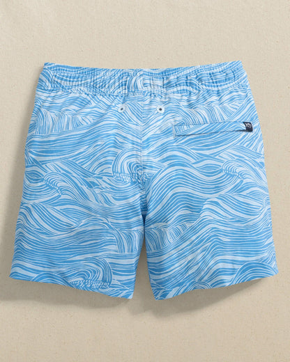 Southern Tide Boys Rolling Waves Swim Trunk For Men|Kids