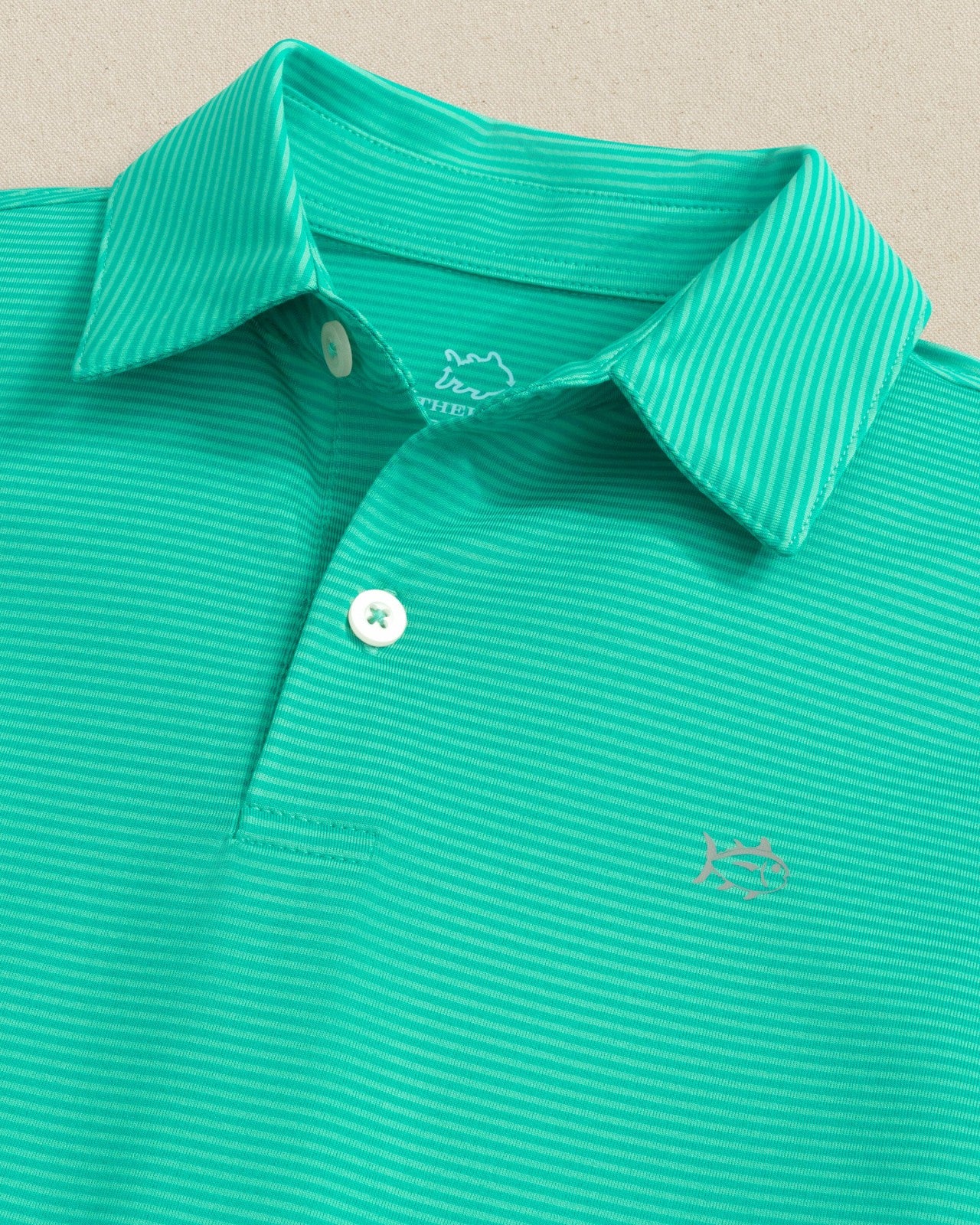 Southern Tide Boys Driver Meadowbrook Stripe Performance Polo For Men|Kids