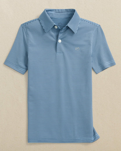 Southern Tide Boys Driver Meadowbrook Stripe Performance Polo For Men|Kids