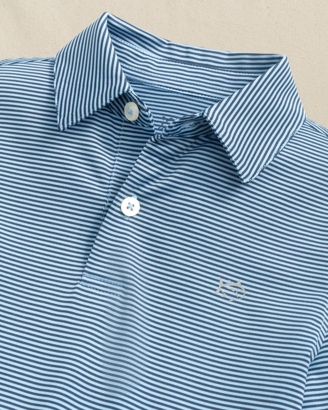 Southern Tide Boys Driver Meadowbrook Stripe Performance Polo For Men|Kids