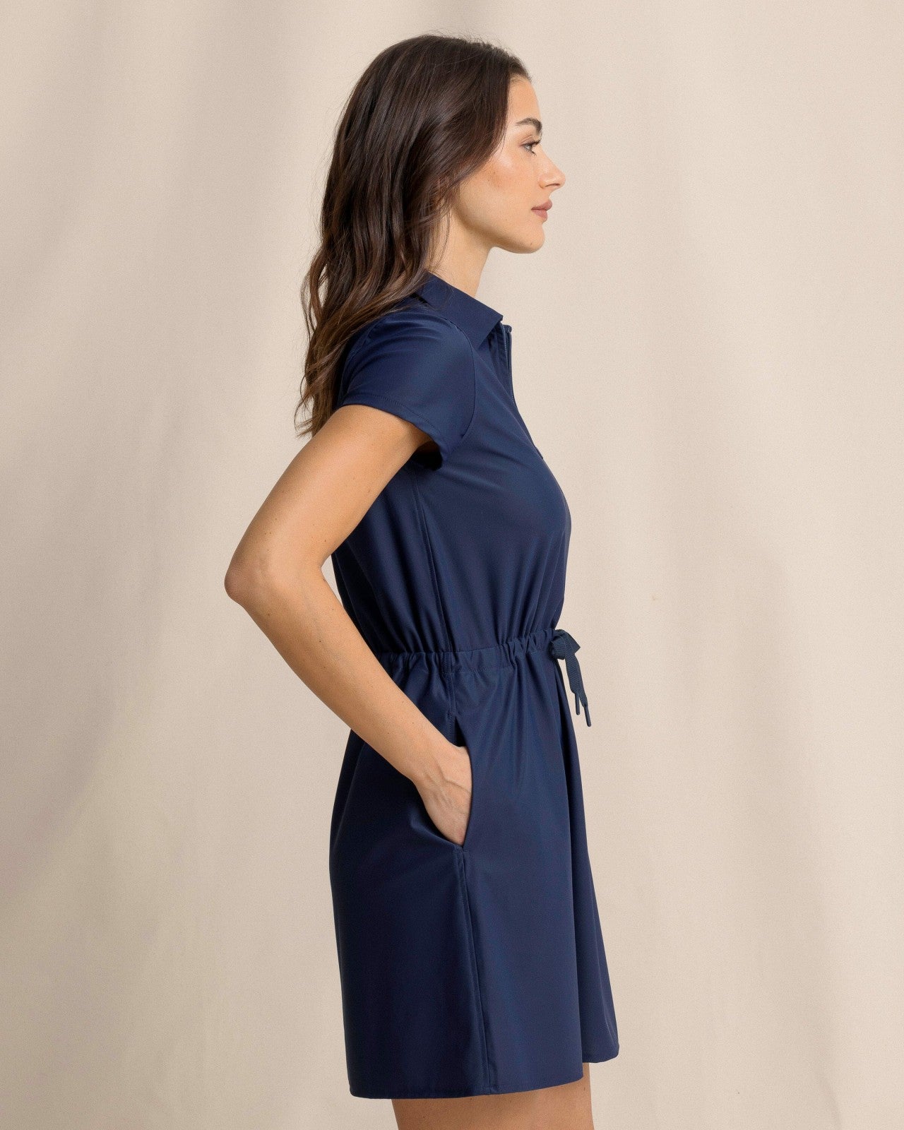 Southern Tide Bailee Short Sleeve Performance Dress For Women