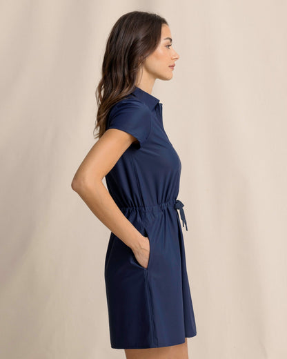 Southern Tide Bailee Short Sleeve Performance Dress For Women