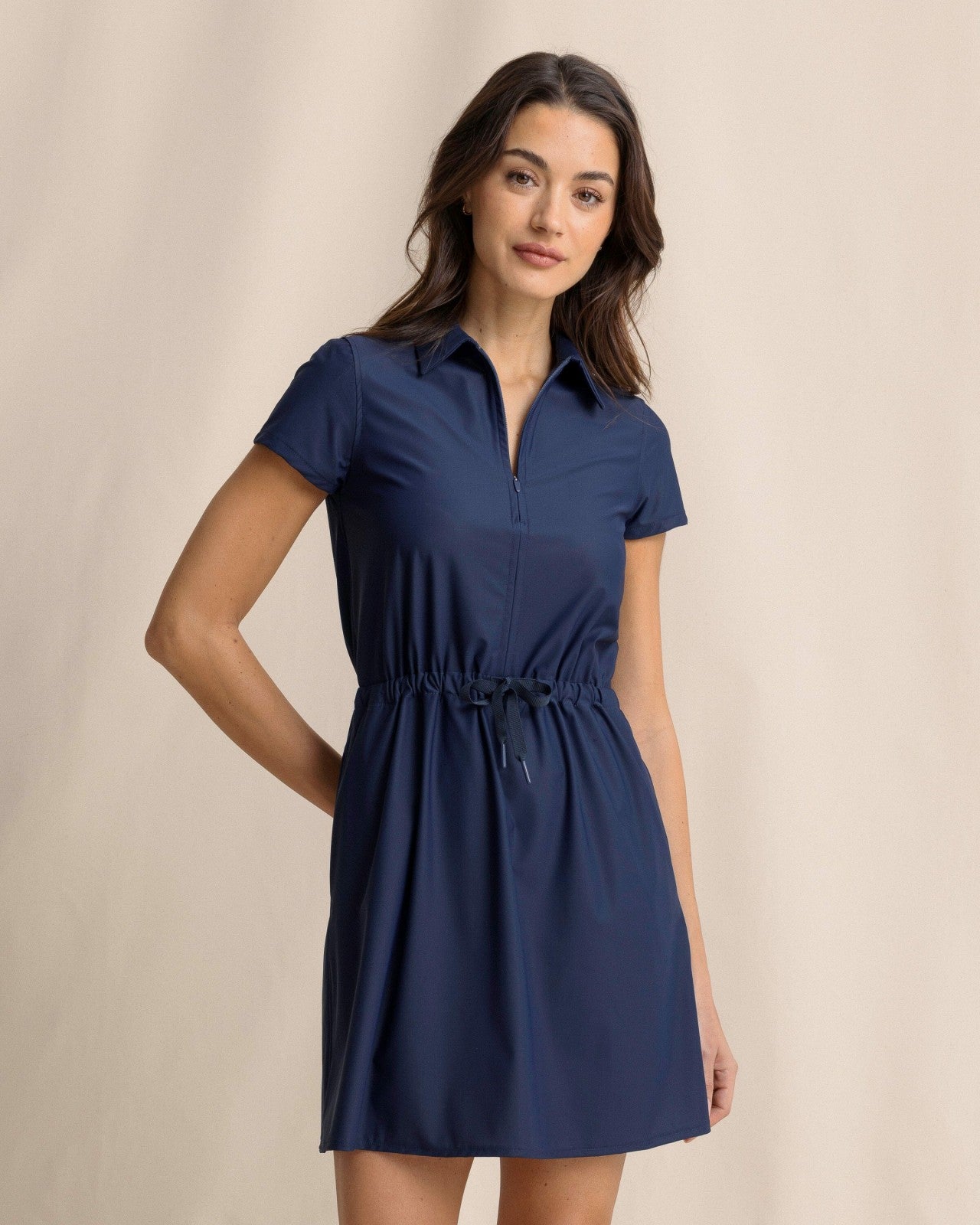 Southern Tide Bailee Short Sleeve Performance Dress For Women