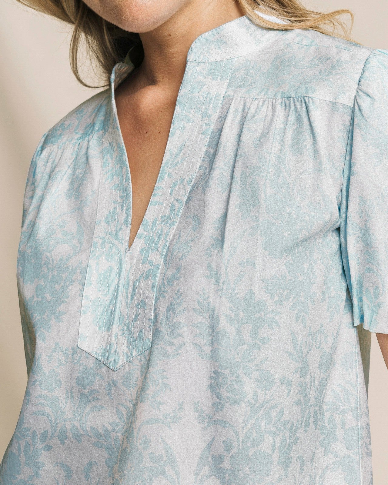 Southern Tide Cassia Bubble Sleeve Top For Women
