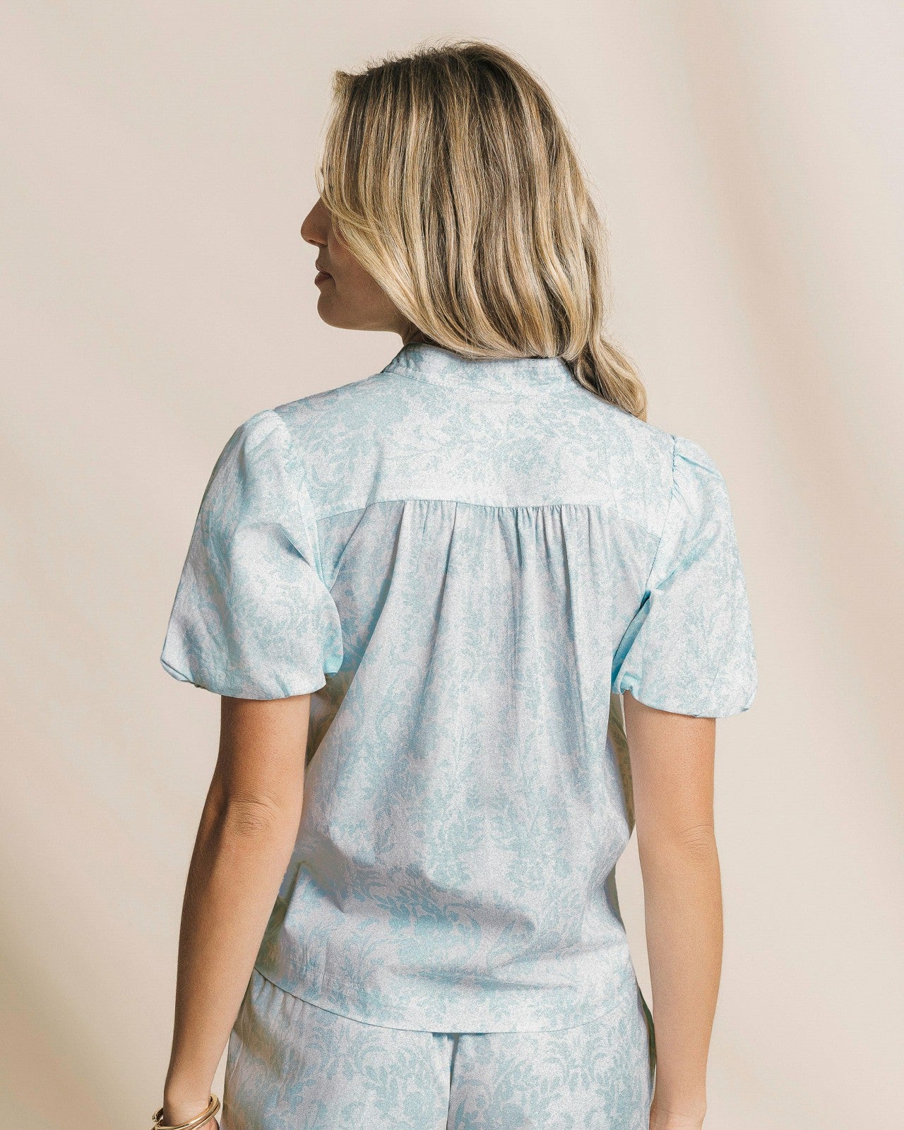 Southern Tide Cassia Bubble Sleeve Top For Women