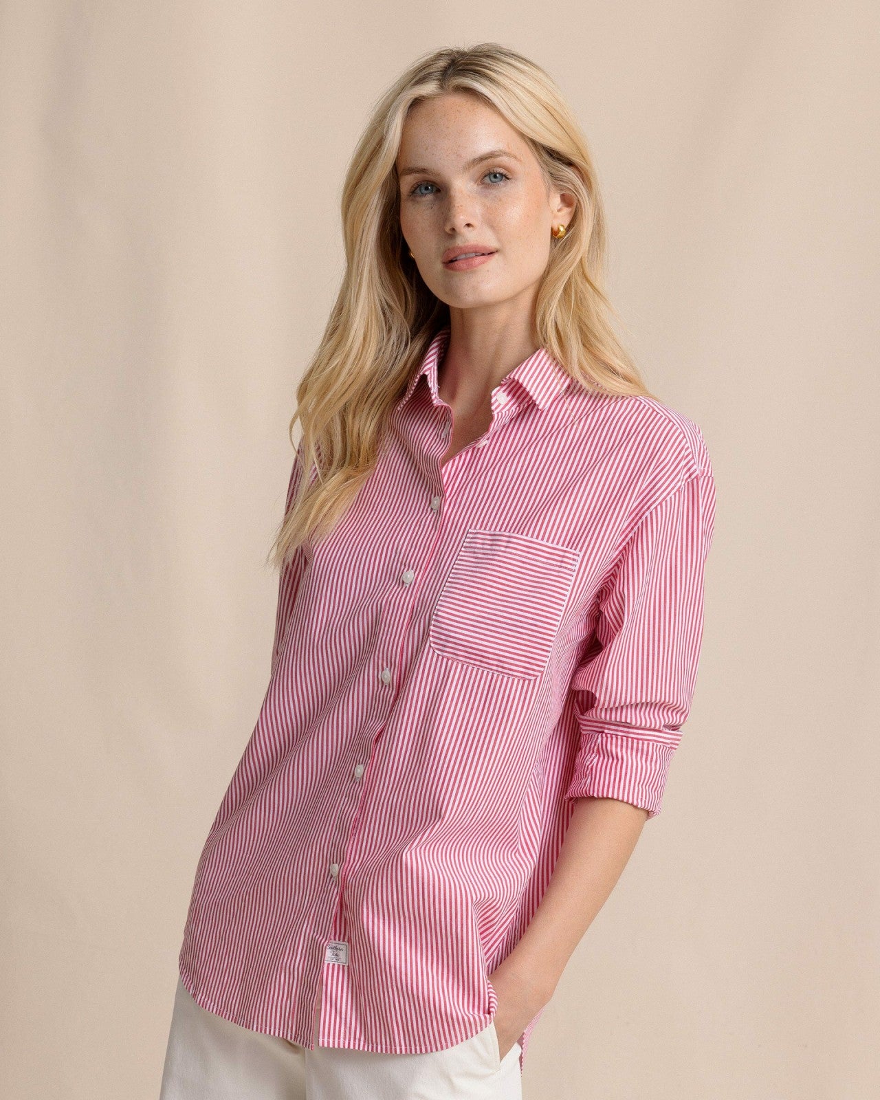 Southern Tide Katherine Stripe Shirt For Women