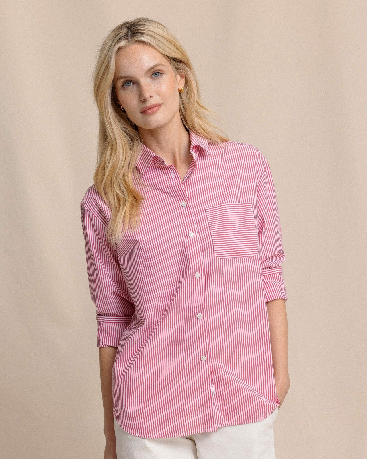 Southern Tide Katherine Stripe Shirt For Women