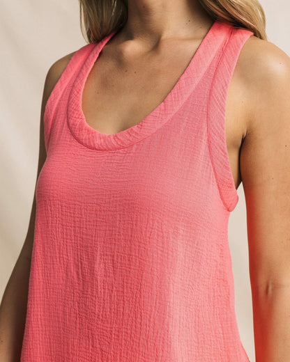 Southern Tide Leila Double Cloth Solid Tank For Women