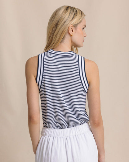 Southern Tide Dillon Stripe Sweater Tank For Women