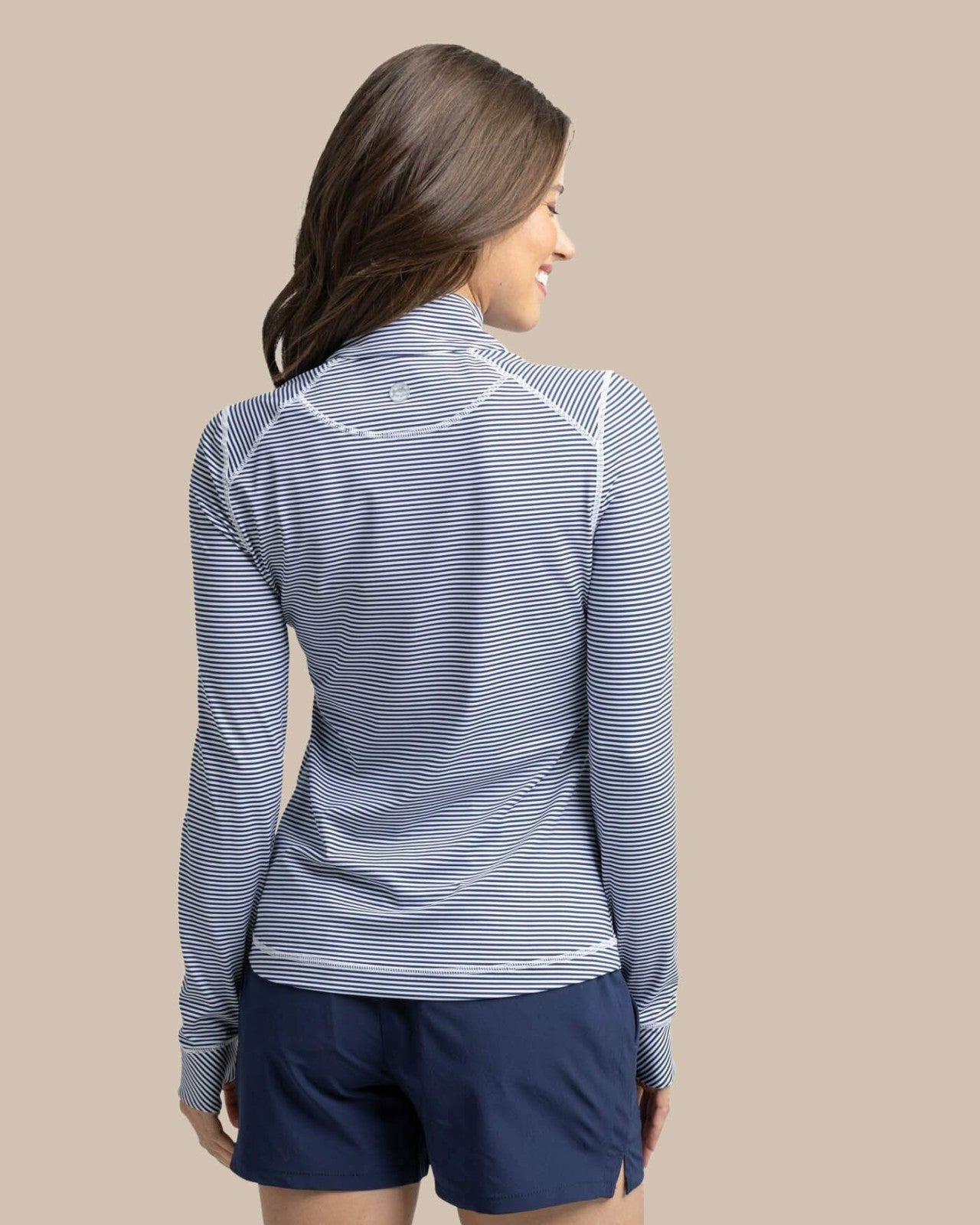 Southern Tide Team Colors Runaround Quarter Zip For Women