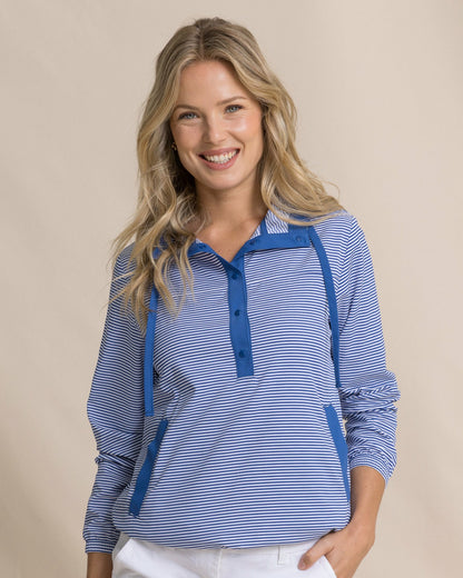 Southern Tide Calie Skip Stripe Popover For Women