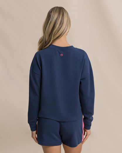 Southern Tide Sabina Sweatshirt with Side Stripe For Women|Sale