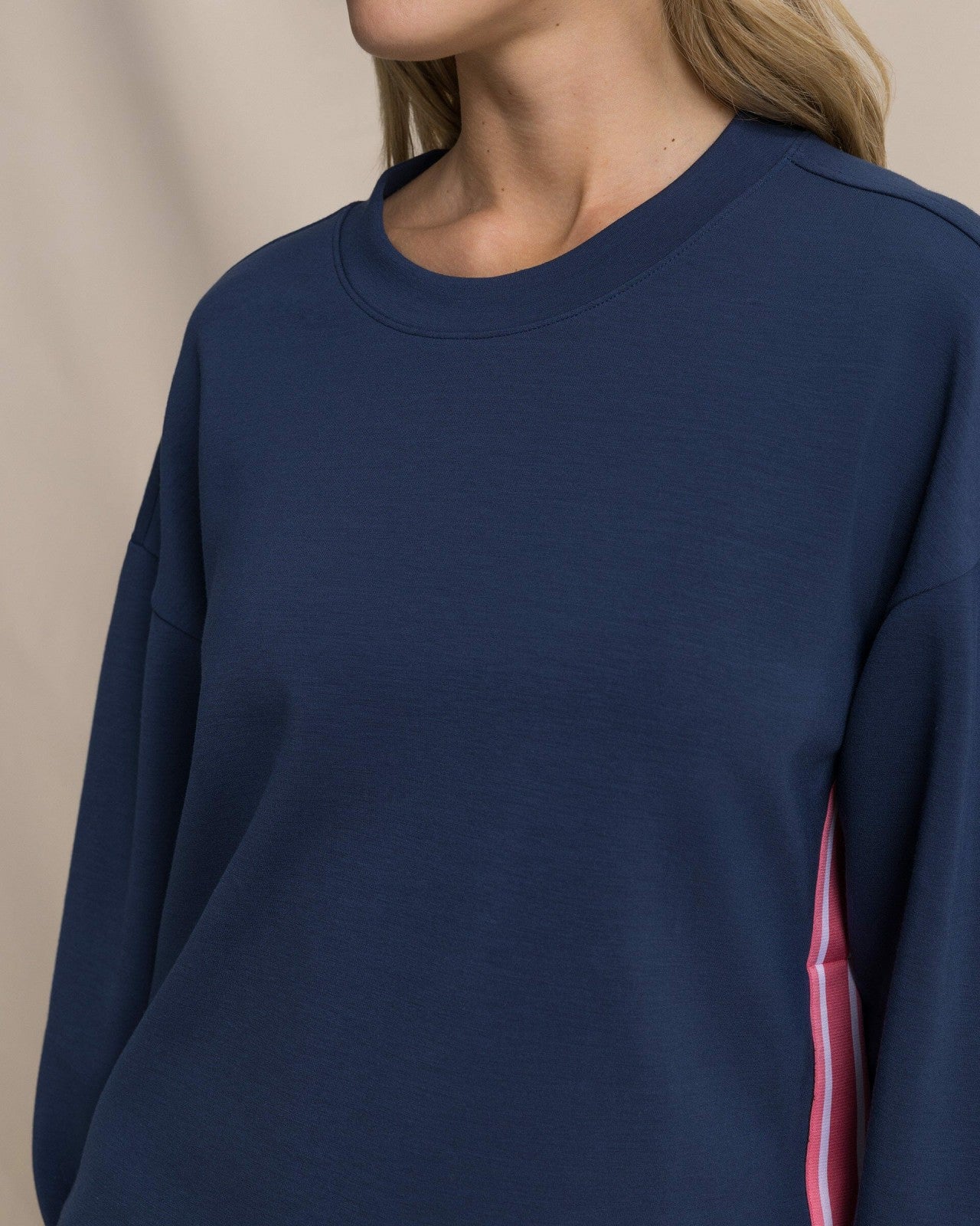 Southern Tide Sabina Sweatshirt with Side Stripe For Women|Sale