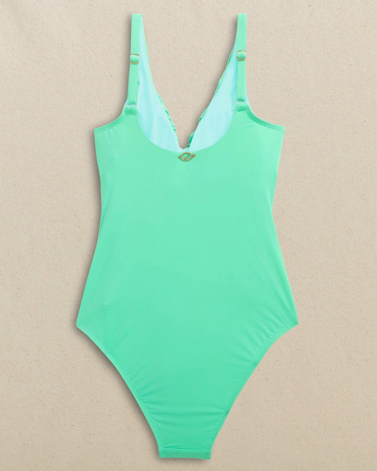 Southern Tide Solid Ruffle One-Piece Swimsuit For Women