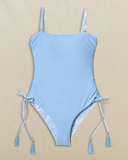 Southern Tide Reversible Bandeau One-Piece Swimsuit For Women